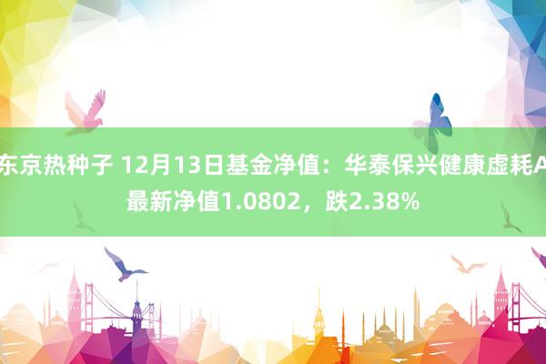 东京热种子 12月13日基金净值：华泰保兴健康虚耗A最新净值1.0802，跌2.38%