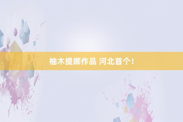 柚木提娜作品 河北首个！