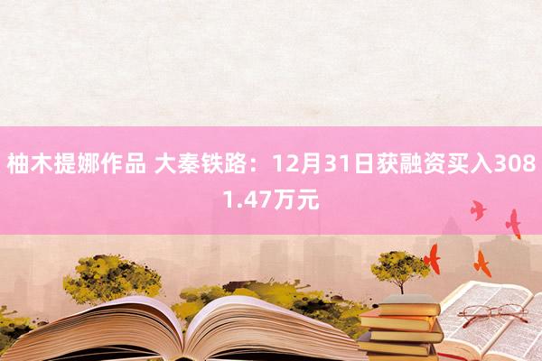 柚木提娜作品 大秦铁路：12月31日获融资买入3081.47万元