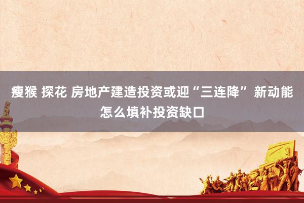 瘦猴 探花 房地产建造投资或迎“三连降” 新动能怎么填补投资缺口