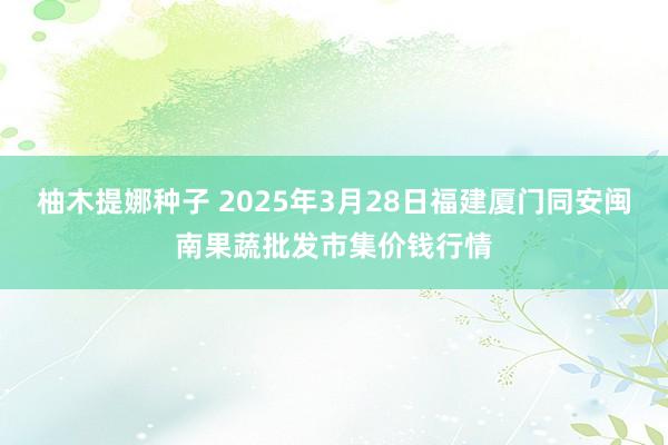 柚木提娜种子 2025年3月28日福建厦门同安闽南果蔬批发市集价钱行情