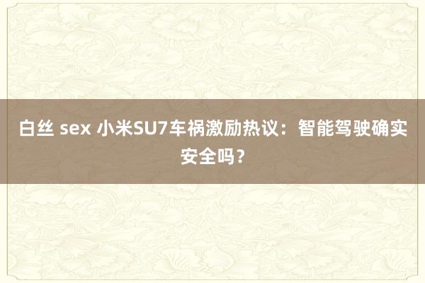 白丝 sex 小米SU7车祸激励热议：智能驾驶确实安全吗？