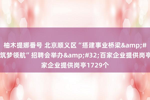 柚木提娜番号 北京顺义区“搭建事业桥梁&#32;天竺筑梦领航”招聘会举办&#32;百家企业提供岗亭1729个